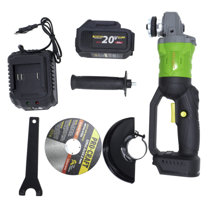 Акумуляторна болгарка ProCraft PWA125 125 мм (1 АКБ 4Ач)