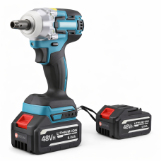 Гайковерт ударний акумуляторний 48V 300 Н·м, 2 АКБ, в кейсі + набір насадок