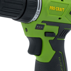Шуруповерт акумуляторний ProCraft PA12BL 12В (1 АКБ і ЗУ)