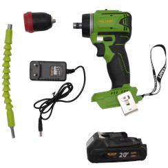 Шуруповерт акумуляторний ProCraft PA18LiN DFR 20В (1 АКБ, знімний патрон)