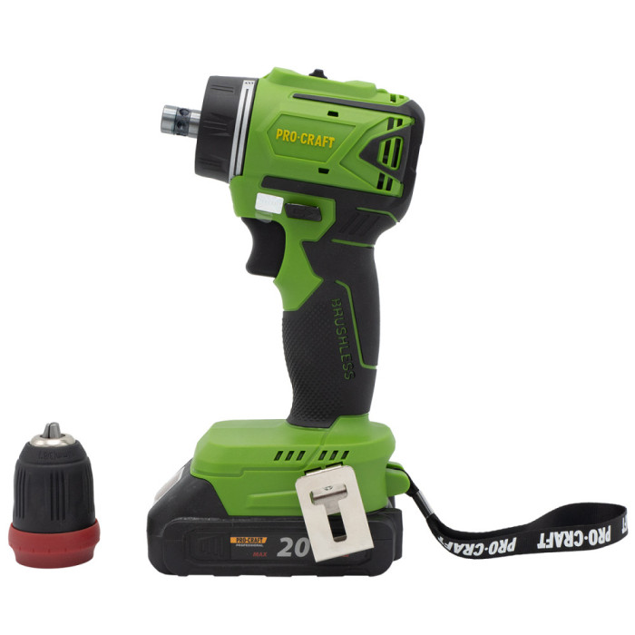 Шуруповерт акумуляторний ProCraft PA18LiN DFR 20В (1 АКБ, знімний патрон)