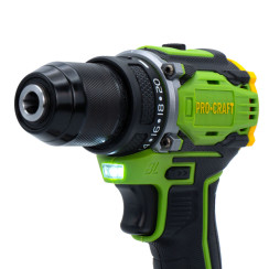 Шуруповерт акумуляторний ProCraft PA18Pro 18В (1 АКБ 2Ач, металевий патрон)