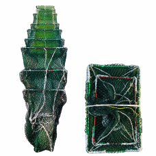 Раколовка 9,5 м з кордовою ниткою, каркас 38×23 см, комірка 18 мм