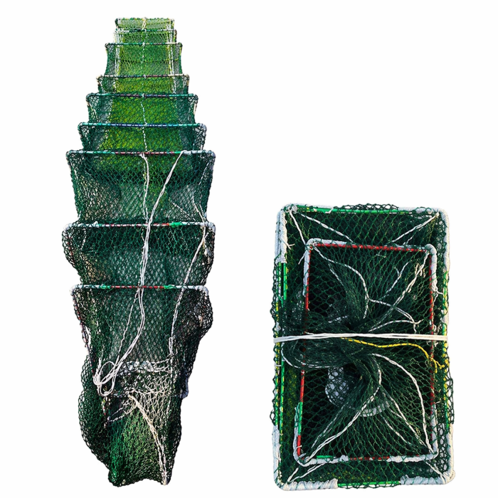 Раколовка 9,5 м з кордовою ниткою, каркас 38×23 см, комірка 18 мм