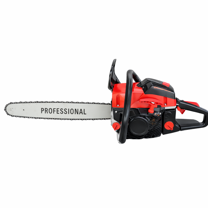 Бензопила Alfarid 20" 52cc, 3 кВт, 550 мл, автоматичне мастило, EasyStart, антивібрація, червона