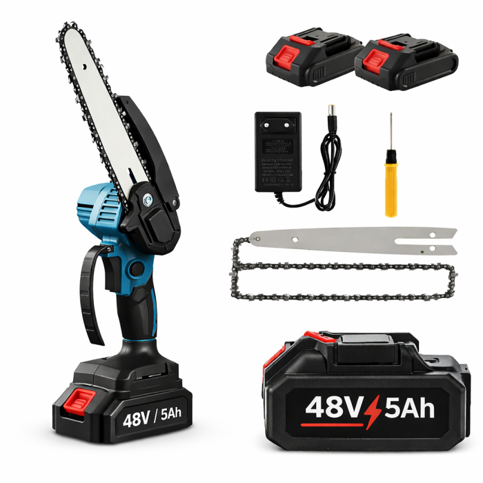 Аккумуляторная мини пила 8″ 48V 4Ah + 2 аккумулятора в кейсе