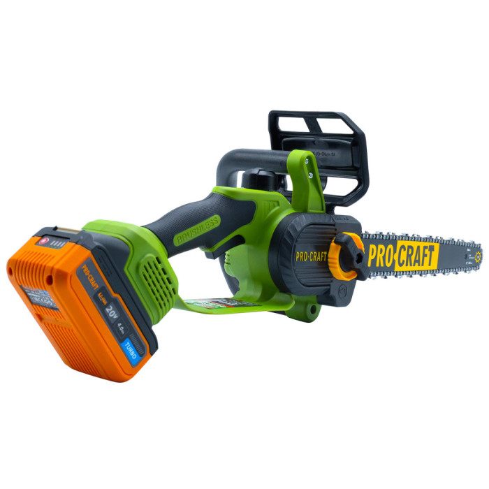Акумуляторна ланцюгова пилка ProCraft PKA33 20В (1 АКБ, шина 12")