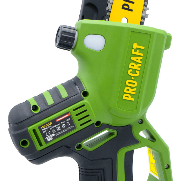 Акумуляторна міні пила ProCraft PKA32Li 20В (1 АКБ, кобура, 6"/8")