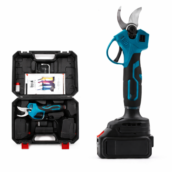 Аккумуляторный секатор 48V с дисплеем 2 АКБ бесщеточный