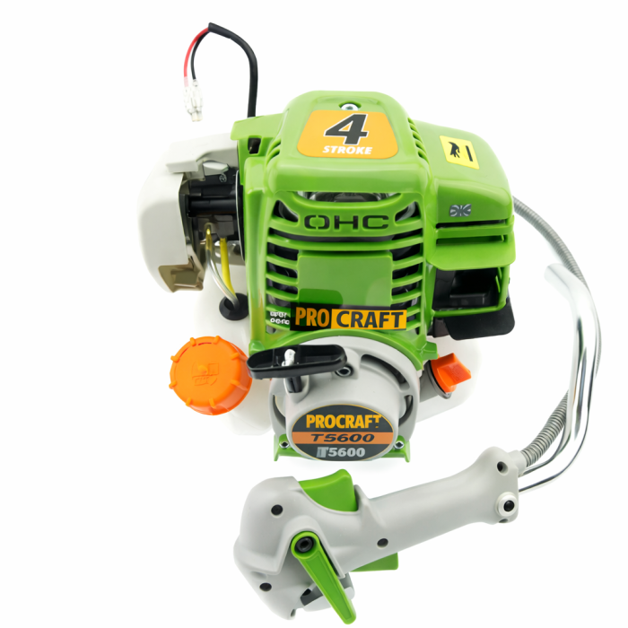 Коса бензиновая 4-х тактная Procraft T5600 (3 ножа, ремень-рюкзак) профессиональная