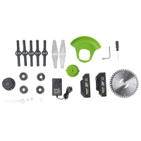 Акумуляторна коса ProCraft PTA25 на колесах (2 АКБ, телескопічна)