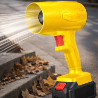 Воздуходувка-пылесос аккумуляторная 2в1 24V 1300 мАч, желтая