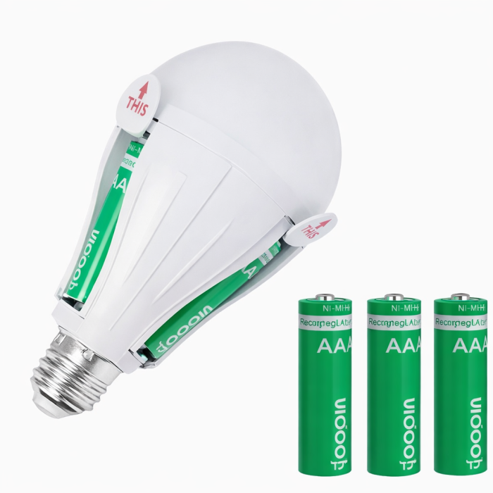 Аварійна LED лампа 30W E27 з акумулятором (перезаряджувана)