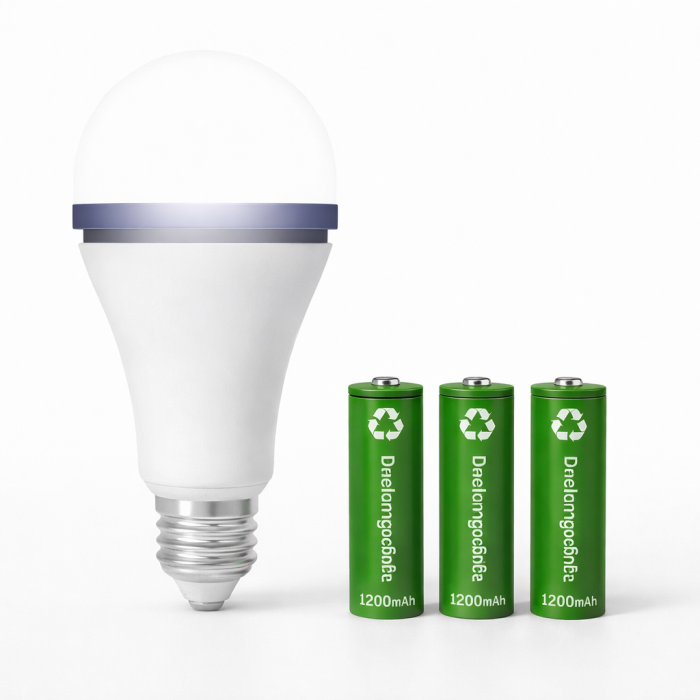 Аварійна LED лампа 30W E27 з акумулятором (перезаряджувана)