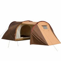 Палатка для кемпинга 2516 четырехместная двухслойная с тамбуром и навесом 470×220×160 см
