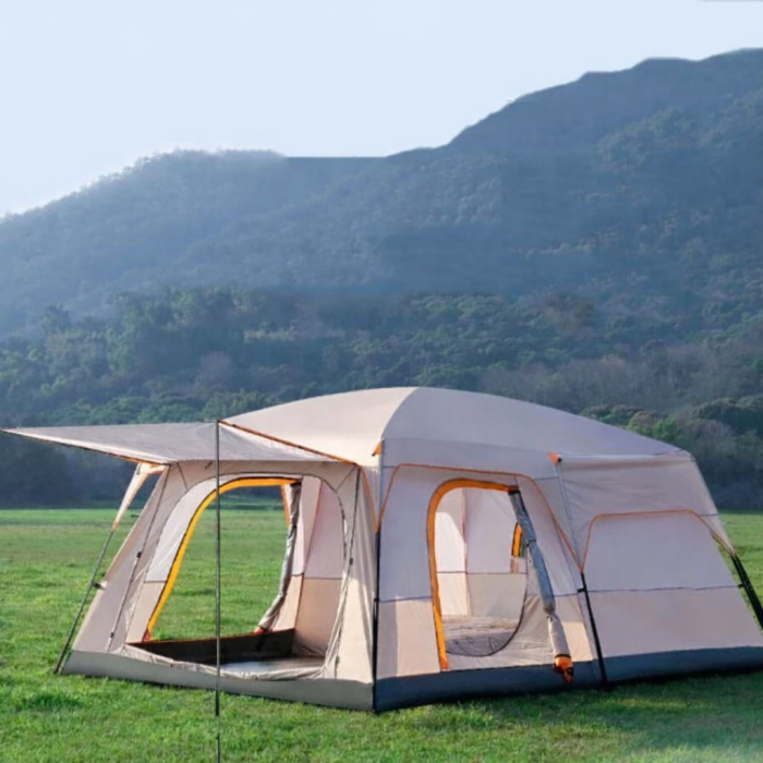 Намет для кемпінгу S-2721 на 6 осіб з навісом 330×220×185 см