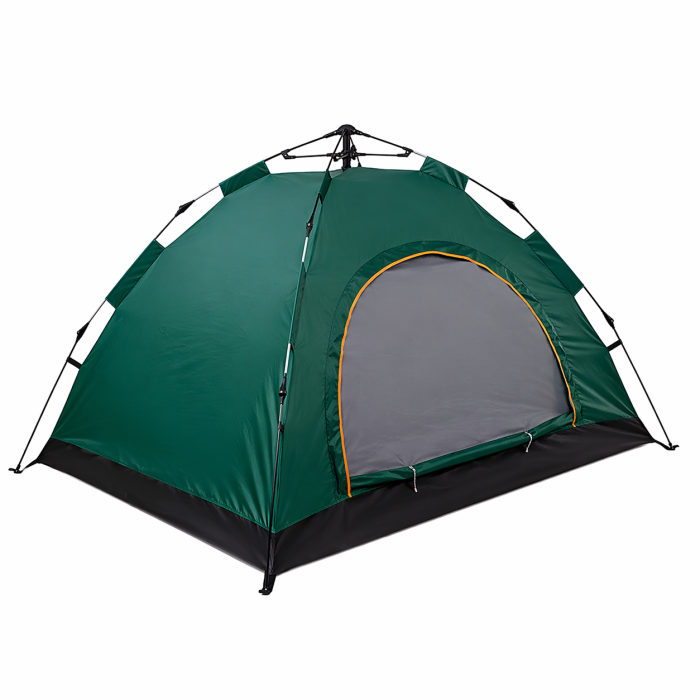 Намет автоматичний туристичний 3-місний 210×200×135 см зелений