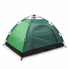 Намет автоматичний туристичний 3-місний 210×200×135 см зелений