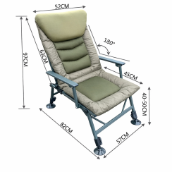 Карпове крісло BoyaBy JAT1031D до 150 кг із регулюванням спинки 180°