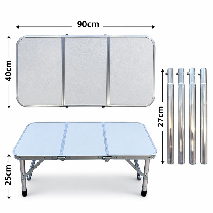 Стіл складаний туристичний 90×40×25 см для пікніка та кемпінгу