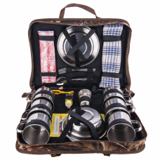 Набор туристической посуды на 6 персон в кейсе